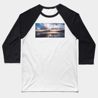 Sunrise Reflections on Byron Bay Beach Baseball T-Shirt